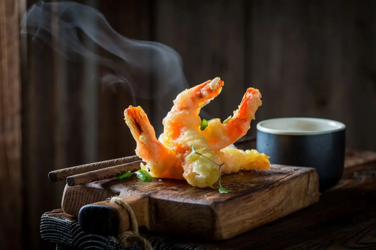 gambones en tempura