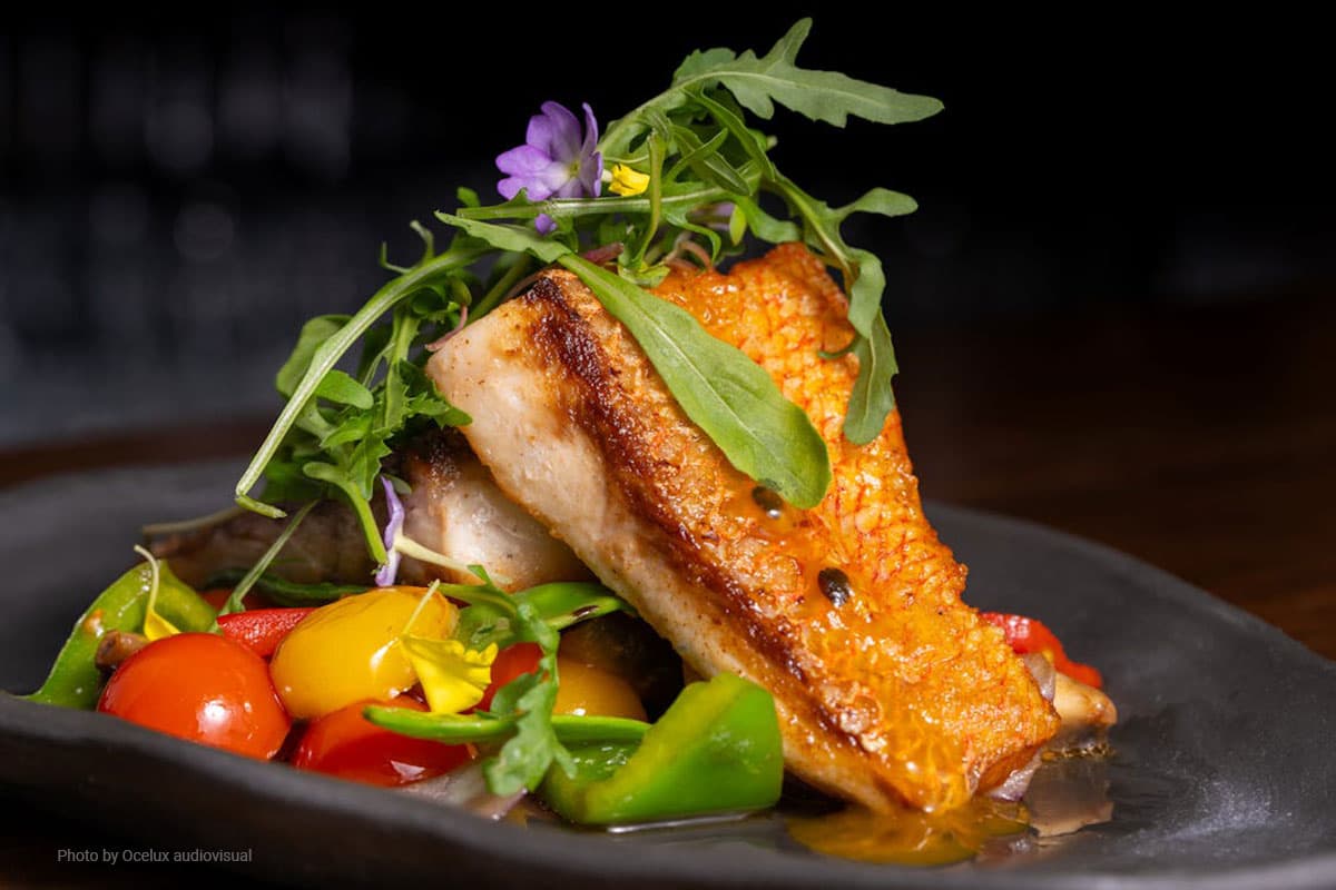 pescado a la plancha con verduras